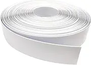 2" Wide Vinyl Strap for Patio Pool Lawn Garden Furniture 20' Roll_ Make Your Own Replacement Straps. Plus - 20 Free Fasteners! (201 White)