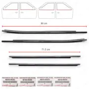For Toyota Fortuner SUV 2016 - '22 Set 4dr Chrome Outer Weatherstrip Door Belt