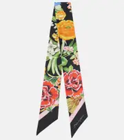 [Dolce & Gabbana] Dolce & Gabbana Floral silk twill scarf One Size multicoloured