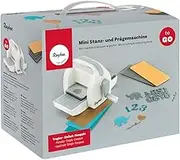 Rayher 60999000 Portable Die Cutting and Embossing Machine to Go, Mini Die-Cutting Machine for Card Making, Scrapbooking and Papercrafts, 19 x 9.5 x 13 cm