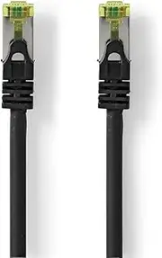 Nedis Network Cable - CAT7 Cable - PiMF - RJ45 (8P8C) Plug - 20.0 m - Round - LSZH - Black - Green Label