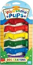 OOLY Pawsome Pups Dog Shaped Crayons, Set of 6 Colours