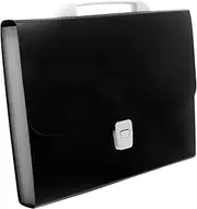 KALLORY Expanding Paper Folder Accordion Expanding Folder Document Protectors Paper File Holder Files Folder Organization Folder Folders File Folder Plastic File Bag Pp Black