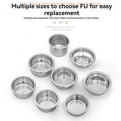 Wall Basket Espresso Filter Basket Coffee Filter Basket Bottomless Portafilter