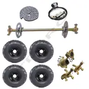 740mm Rear Axle Kit Wheels Sprocket Hub Brake Go Kart Cart Quad Drift Trike ATV