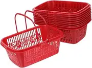 MOBUTOFU 10Pcs Portable Mesh Fruit Picking Baskets with Handles Reusable Grocery Harvesting Container for Berries Grapes and Strawberries Lightweight Design for