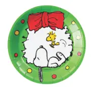 PEANUTS SNOOPY & WOODSTOCK Christmas Party Kit for 8 guests Plates Napkins Cups