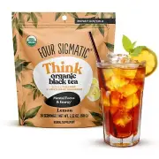 Lion's Mane Tea for Mental Clarity Organic Black Tea with Lemon Juice 2.12 OZ