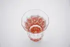 SAKE CUP Cherry Blossom design Gold RED Diameter 2.9" x 4.0" Capacity 5.0 oz