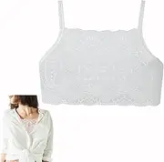 [SZMUHLNY] Women's Lace Camisole Crop Tops Modesty Panel Cleavage Cover up for Low Neckline Low Cut Dress