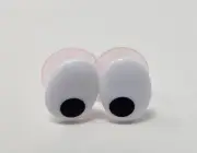 6 pair Zims VTG Black White 15mm Comical Cartoon Plastic Safety Eyes Craft Doll