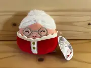Squishmallows Nicolette Mrs Claus Christmas Kelly Toy Mini 4"