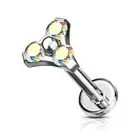 Piercing Labret Ear Triangle Aurore Borealis