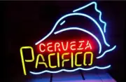 Cerveza Pacifico Swordfish Marlin Neon Sign 17"x14" Lamp Beer Nightlight Bar EY