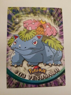 Topps 1999 Venusaur #3 Pokemon Trading Card T.V. Animation Edition