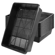 MOUYAT 14 Pack 15 x12 Inch Seed Starter Trays, Plastic Mesh Bottom Growing Tr...