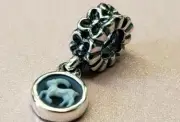 PANDORA | CAPRICORN CAMEO AGATE DANGLE CHARM ✪NEW✪ 790500CAM01 RARE RETIRED USA