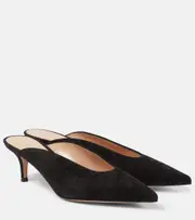 [Gianvito Rossi] Gianvito Rossi Suede mules AU 7.5 black