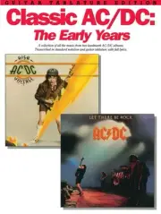 Classic AC/DC Early Years Guitar Tab Intermediate Sheet Music Book
