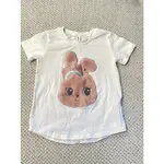 【小皮箱】二手 / HUXBEAR FUR BUNNY T-SHIRT 3號 白色 短袖 兔子 上衣 HUX