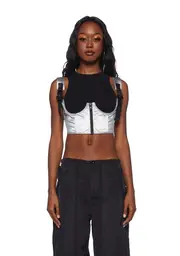 [Poster Grl] My Type Underbust Corset - Metallic