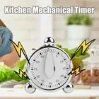 60 Minute Kitchen Mechanical Timer Baking Loud Alarm Clock Cooking P1Z0