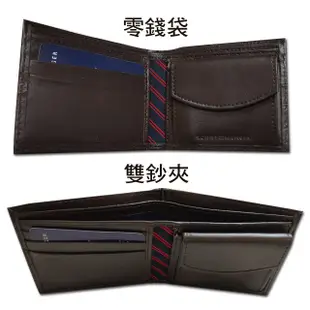 【Tommy】Tommy Hilfiger 男皮夾 短夾 牛皮夾 中標設計 零錢袋 品牌盒裝／咖色 (6.3折)