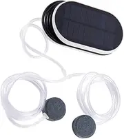 ANDRESLAD 1Pc Solar Oxygen Pump for Fish Tank Portable Solar Powered Aerator for Pool and Garden Use Lightweight Low Noise Oxygenation