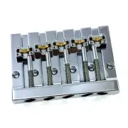Hipshot Chrome 5-String KICKASS™ Version 1 Bass Bridge Badass V® Retrofit 5K501C