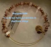 Alex and Ani Valentine's Beaded Bangle Rafaelian Gold -Discontinued