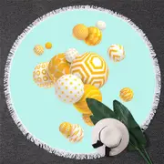 Yellow Balls Beach Towel