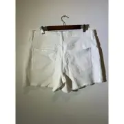 J.Crew shorts NWT womens size 32 white denim stretch button fly