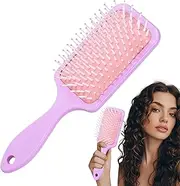 Paddle Brush for Blow Drying,Detangling Brush | Soft Flexible Bristles, Scalp Massage Comb, Styling Tool for Thick Curly Thin Long Short Wet Dry Hair