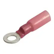 Narva Terminal With Heat Shrink - Red, 50 Pack, 4.3mm, Ring