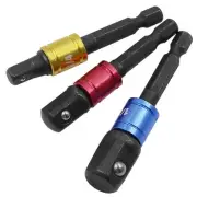 Practical Socket Adapter Tool 3pcs Chrome Vanadium Steel Extension Bar