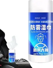 Anti Fog Wipes For Glasses,40 Sheets Car Glass Anti Fog Wipes - Camera Eyeglass Cleaning Wet Tissues For Home Window