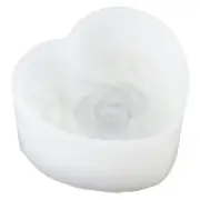 Heart Shaped Rose Candle Silicone Pattern 3D Woven Flower Scented Candle