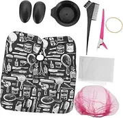 EPIGEIST 1 Set Hair Dye Coloring Tools Set Tinting Kit with Durable Brushes for Smooth Application for DIY Hair Coloring and Tint Mixing for Beginners and Hairdressing Lovers