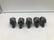 At Home 2.5in Halloween Black Skull Tealight Candles Pk of 5 CC02B29027
