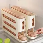 Household Egg Storage Box 4 Layers Refrigerator Organizer Refrigerator