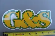 G&S Gordon Smith Skateboards Green Yellow Z71C Original Skateboarding STICKER