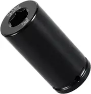 EVRBUL 19mm Harmonic Balancer Socket, 1/2" Drive Metric 6 Point Impact Socket, Heavy-Duty Deep Well, Compatible with Honda and Acura Engines