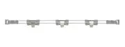 Metro MAX4-L48-2S Stackable Shelf Ledge (Back) for MetroMax 4 Industrial Plasti
