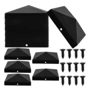 12 Pcs Column Cap Protection Fence Caps Outdoor Post Cover Decorative Topper