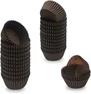 Mombake Brown Mini Cupcake Liners Natural Greaseproof Paper Muffin Baking Cups, 500-Count
