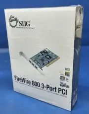 Brand New, Factory Sealed SIIG FireWire 800 3 Port PCI Card.