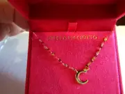 New in Box STERLING SILVER Initial "C" Necklace Stella Picciotto 16" Chain