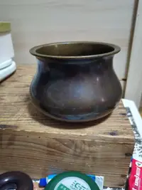在飛比找樂天市場購物網優惠-日本回流銅器茶道具日本金工大家中川凈益作銅建水渣斗，保證真品