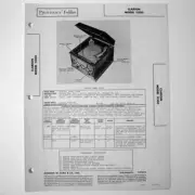 Clarion Model 11305 Service Manual - SAMS Photofact ™ 1947 - New NOS