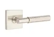 Emtek Select Dummy, Square Rosette, T-Bar Stem, Hammered Handle US15